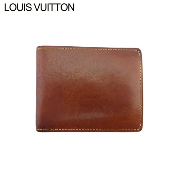 LOUIS VUITTON Bifold Billfold Nomad Taba() Leather Authentic Used - Picture 2 of 11
